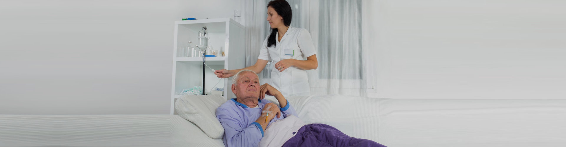 nurse checking patient